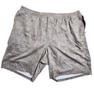 Tasc Performance Shorts Mens XXL Gray Camo Athletic TM 608 Bamboo Cotton